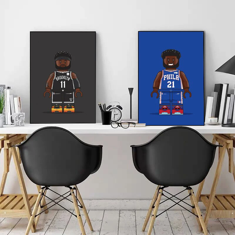 Basketball Star Legos Art Poster And Prints Funny Sports Player Canvas Painting Wall Art Picture For Kid Room Home Decor Cuadros 
Basketball Star Legos Art Poster And Prints Funny Sports Player Canvas Painting Wall Art Picture For Kid Room Home Decor Cuadros
