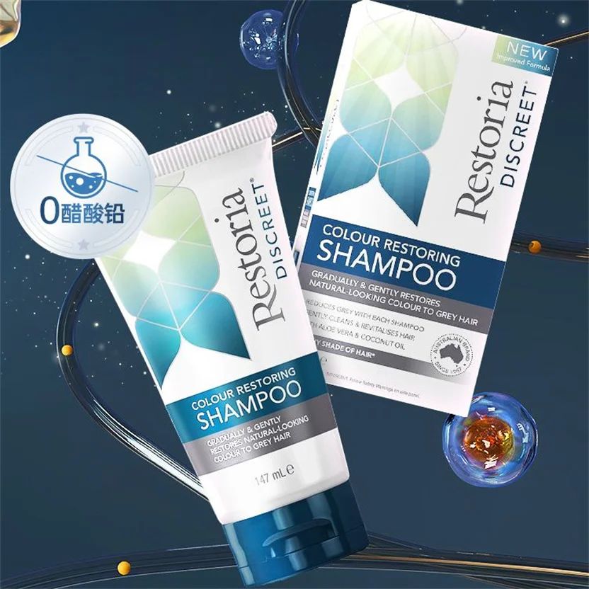 Color Protection Shampoo Hair Original Restoria Discreet Colour Restoring Shampoo Care 147ml Reduce Grey Hair for Men and Women
Color Protection Shampoo Hair Original Restoria Discreet Colour Restoring Shampoo Care 147ml Reduce Grey Hair for Men and Women
