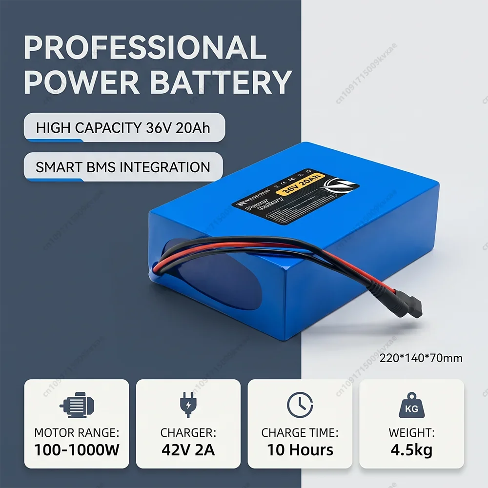 Electric Bicycle Battery 36V 20Ah 14Ah 8Ah 18650 Li-ion Pack for 350W 750W 1500W E-bike Scooter Motor Bike Batteries
Electric Bicycle Battery 36V 20Ah 14Ah 8Ah 18650 Li-ion Pack for 350W 750W 1500W E-bike Scooter Motor Bike Batteries
