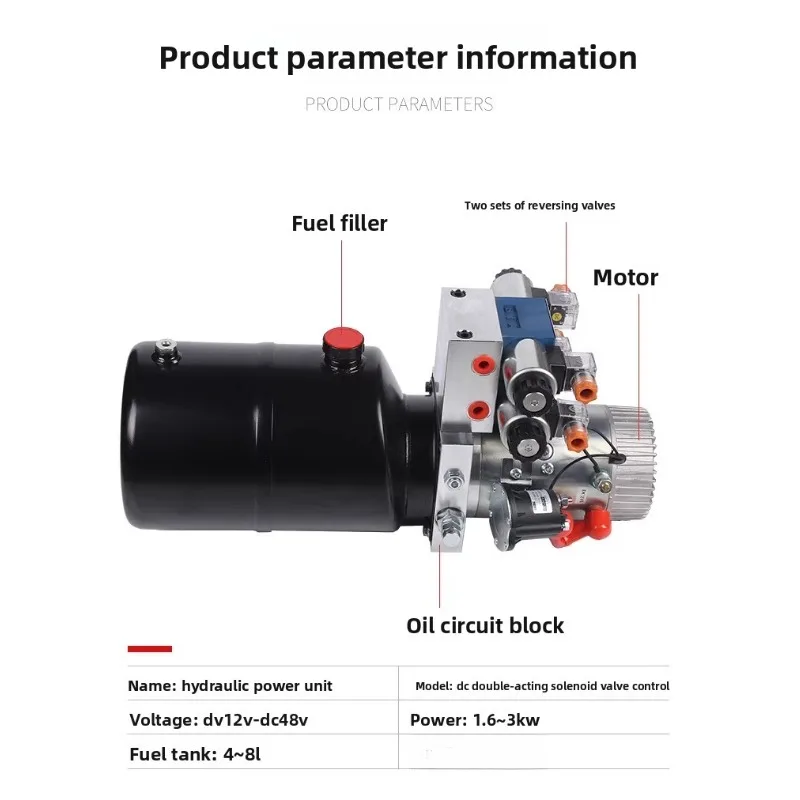 DC double acting solenoid valve controls 12V48V hydraulic power unit pump station
DC double acting solenoid valve controls 12V48V hydraulic power unit pump station