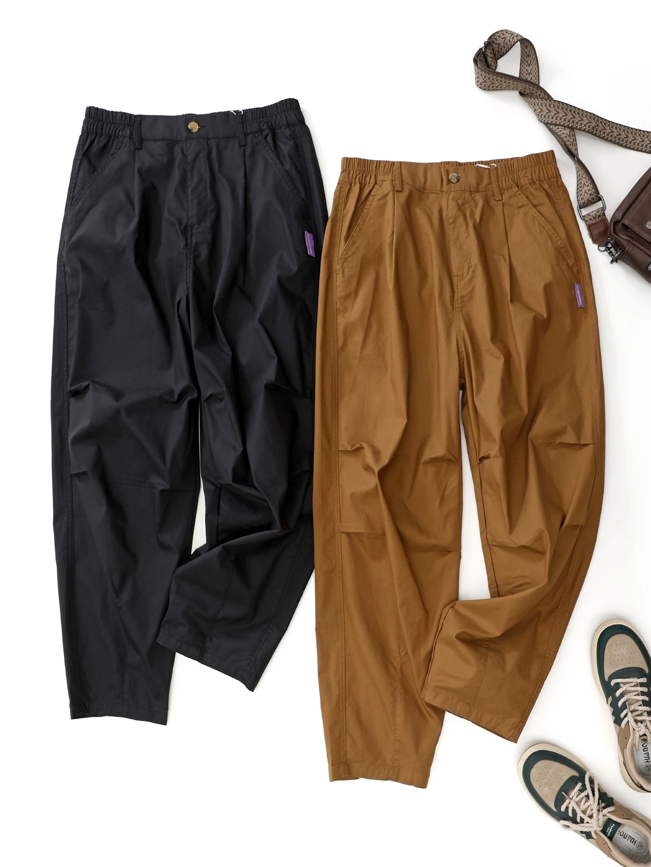 Мужские повседневные брюки Waed: летние, весенние, тонкие, с охлаждающим эффектом, широкие, свободные, рабочие, прямые, базовые цвета
Мужские повседневные брюки Waed: летние, весенние, тонкие, с охлаждающим эффектом, широкие, свободные, рабочие, прямые, базовые цвета