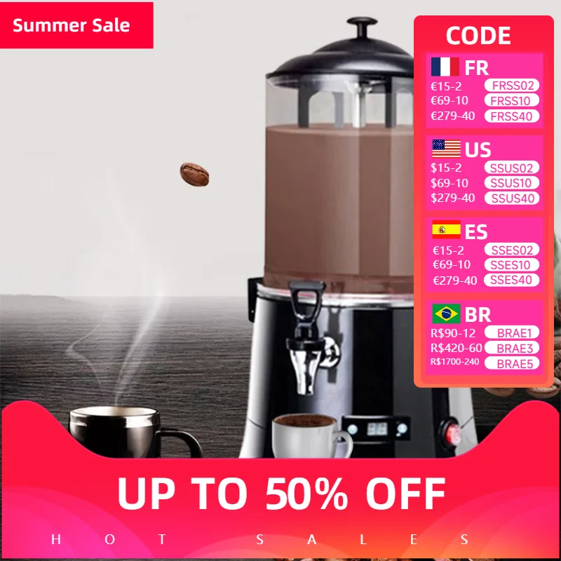 5L/10L Hot Chocolate Machine Chocolate Dispenser Rotary Blender Mixer Warmer for Chocolate Milk Coffee Cocoa Melting Maker
5L/10L Hot Chocolate Machine Chocolate Dispenser Rotary Blender Mixer Warmer for Chocolate Milk Coffee Cocoa Melting Maker