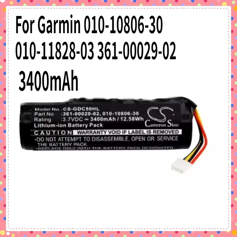 Dog Collar 3400mAh Battery For Garmin 010-10806-30 010-11828-03 361-00029-02 Alpha GPS Pig Hunting Dog Tracking System TT15 T5
Dog Collar 3400mAh Battery For Garmin 010-10806-30 010-11828-03 361-00029-02 Alpha GPS Pig Hunting Dog Tracking System TT15 T5