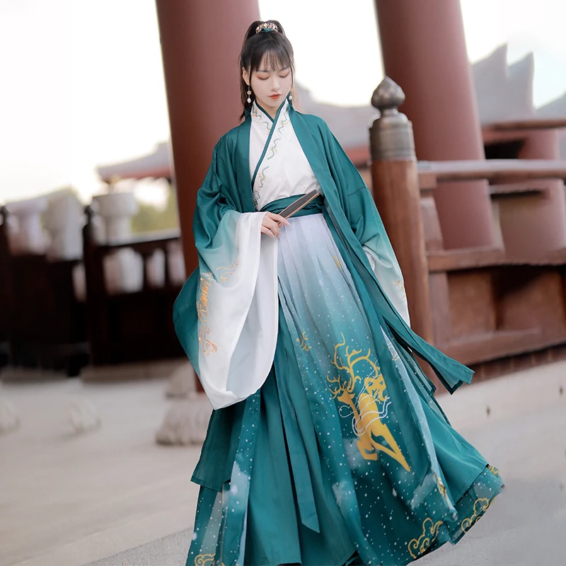 NT35 2024 Original Hanfu Women's New Autumn and Winter Wei Jin Chinese Style Fairy Style Ancient Clothes y25
NT35 2024 Original Hanfu Women's New Autumn and Winter Wei Jin Chinese Style Fairy Style Ancient Clothes y25