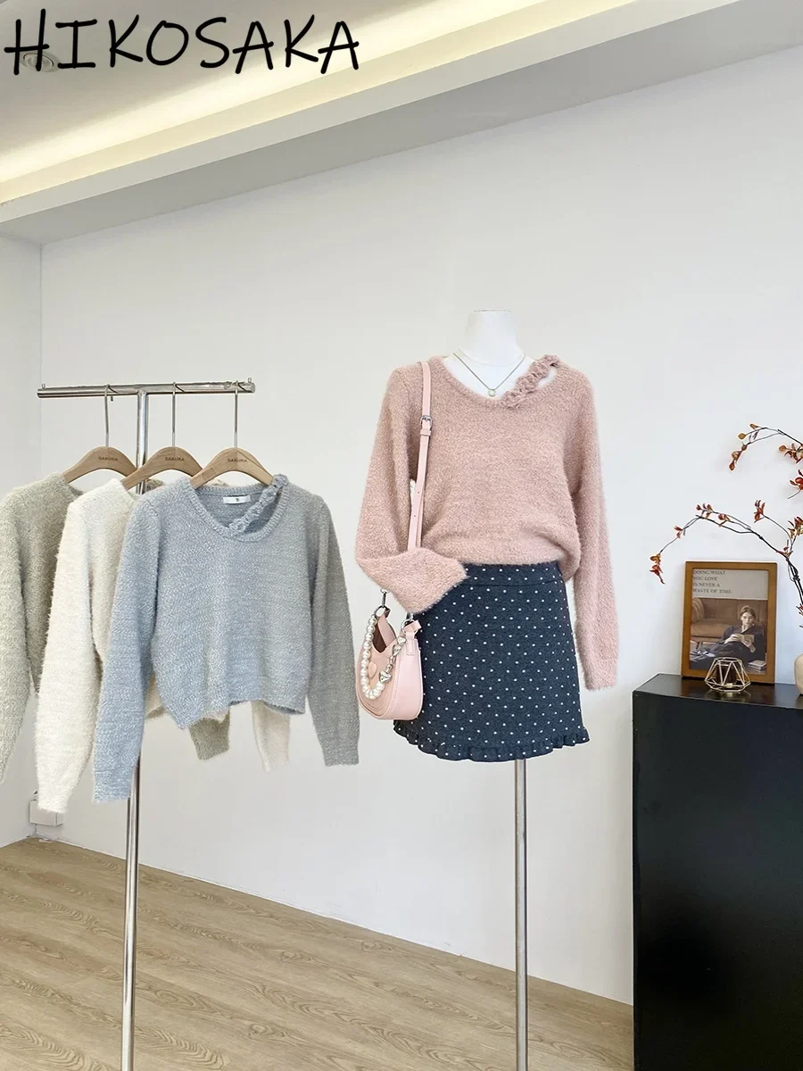 Korean Sweet Jumpers O-neck Floral Hollow Out Long Sleeve Soft Sweater Fall Winter Elegant All-match Aesthetic Knitwear Clothing
Korean Sweet Jumpers O-neck Floral Hollow Out Long Sleeve Soft Sweater Fall Winter Elegant All-match Aesthetic Knitwear Clothing