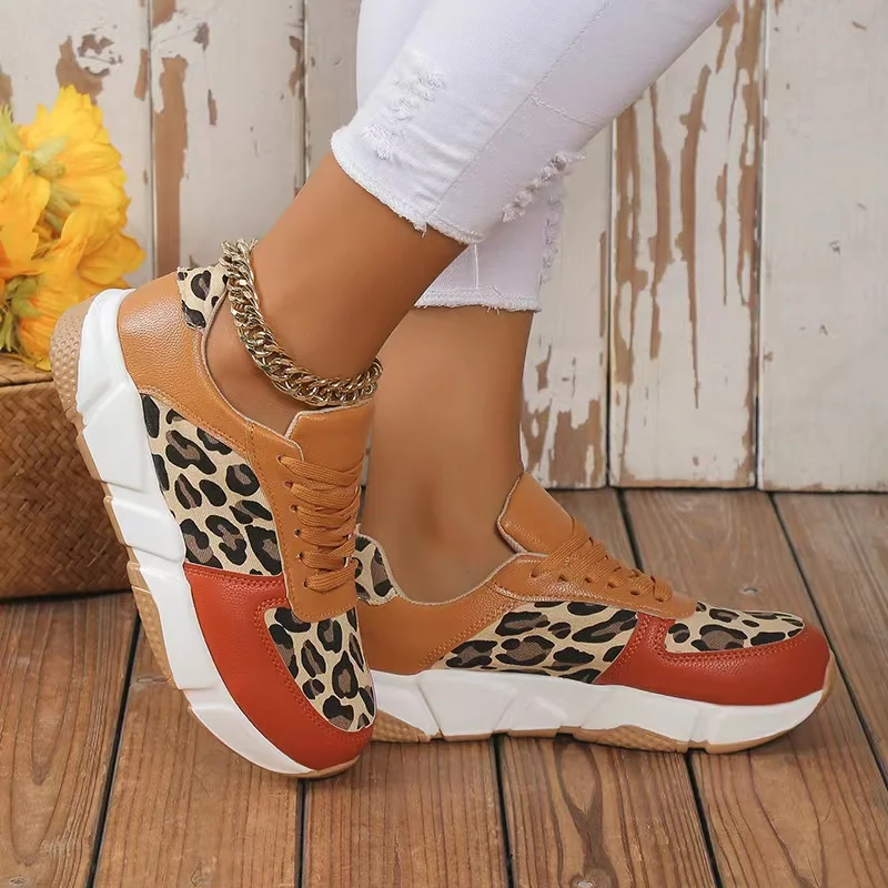New Women's Sneakers Spring Autumn Women's Leopard Shoes Low Top Lace Up Tennis Ladies Platform Sneakers Outdoor Running Shoes
New Women's Sneakers Spring Autumn Women's Leopard Shoes Low Top Lace Up Tennis Ladies Platform Sneakers Outdoor Running Shoes