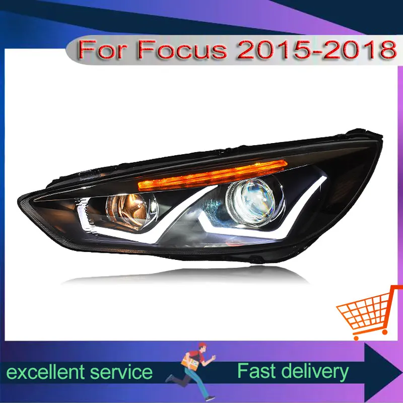 New Style Front Lamp For Ford Focus 2015-2018 With LED DRL Dual Projection Lens Xenon Light Refit Automobile Assembly Headlight
New Style Front Lamp For Ford Focus 2015-2018 With LED DRL Dual Projection Lens Xenon Light Refit Automobile Assembly Headlight