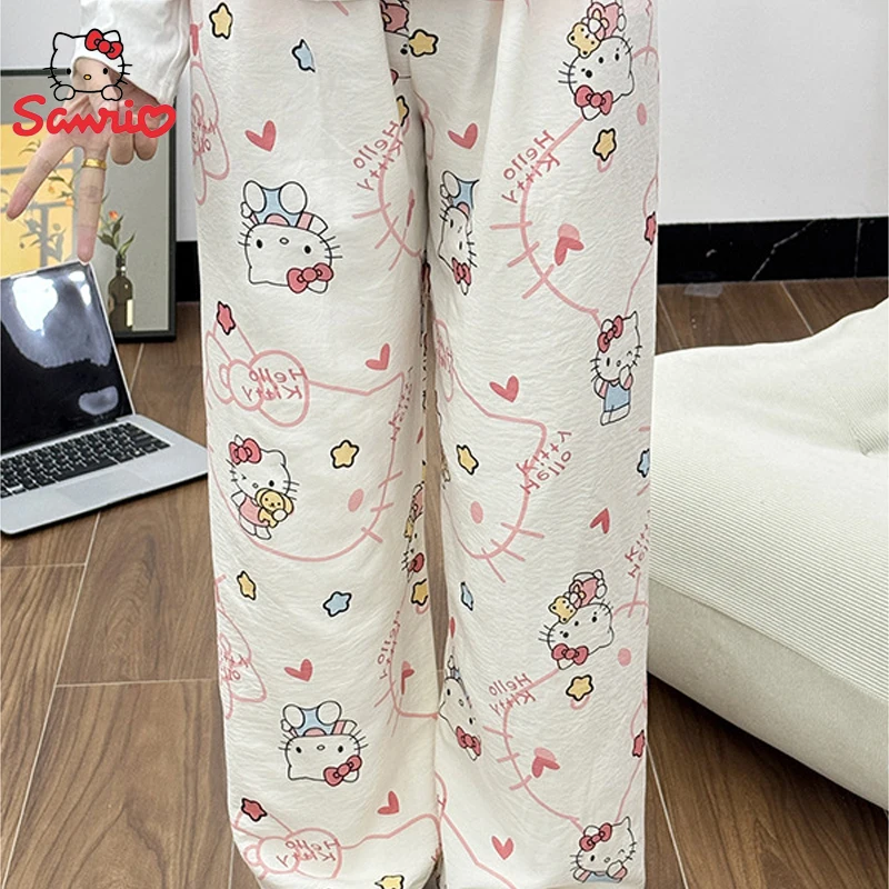 Anime Sanrio Hello Kitty Thin Pajamas Pants Kawaii Pajamas Cartoon Print Spring Autumn Cute Girl Home Clothes Walking Pants
Anime Sanrio Hello Kitty Thin Pajamas Pants Kawaii Pajamas Cartoon Print Spring Autumn Cute Girl Home Clothes Walking Pants