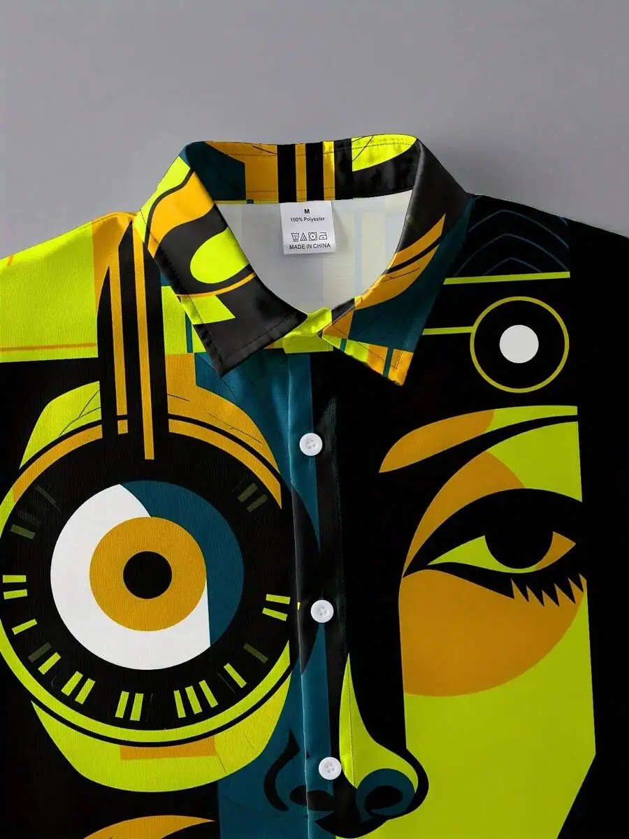 Abstract Geometric Face Art 3D Printed Casual Hawaiian Shirt Men Summer Top
Abstract Geometric Face Art 3D Printed Casual Hawaiian Shirt Men Summer Top