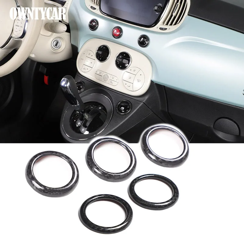 For Fiat 500 2007-2025 Real carbon fiber Car Glass lift switch Double Flash Air Conditioning Button Decorative Frame
For Fiat 500 2007-2025 Real carbon fiber Car Glass lift switch Double Flash Air Conditioning Button Decorative Frame