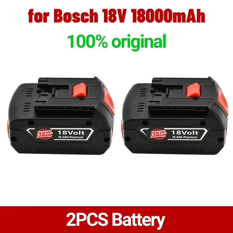 for Bosch 18V 18000mAh Electric Drill Rechargeable Li-ion Battery BAT609 BAT609G BAT618 BAT618G BAT614 + 1Charger
for Bosch 18V 18000mAh Electric Drill Rechargeable Li-ion Battery BAT609 BAT609G BAT618 BAT618G BAT614 + 1Charger