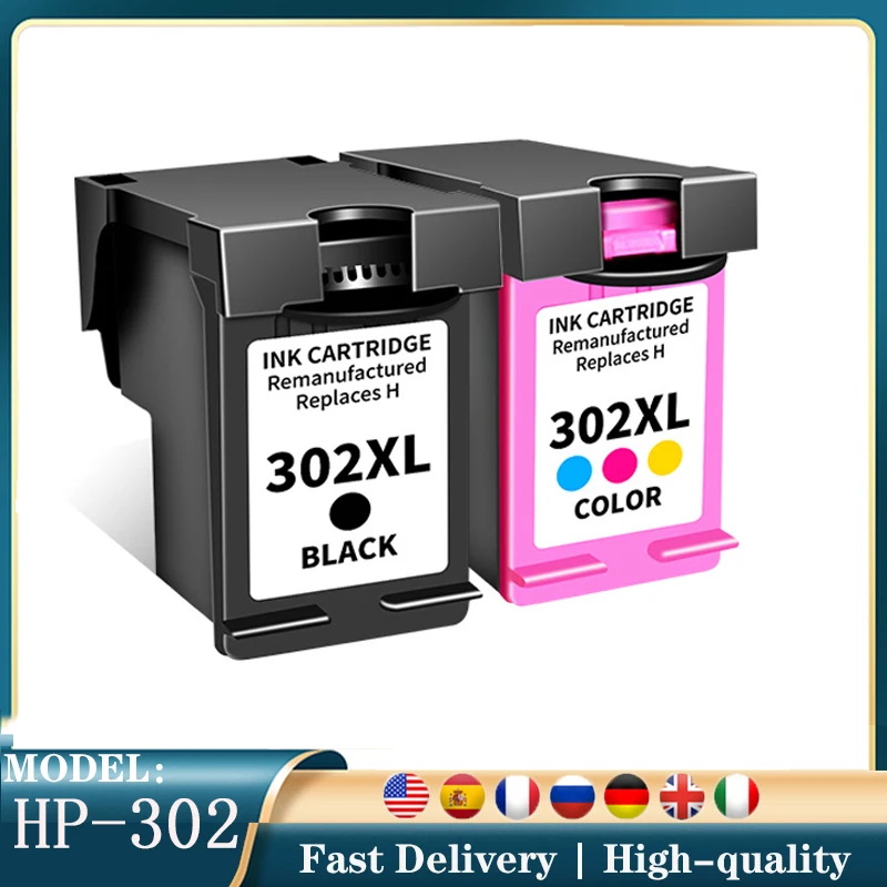 302XL Compatible Color Remanufactured Ink Cartridge for HP302 For HP302XL for HP Deskjet1111 5220 5230 3630 3639 Printer
302XL Compatible Color Remanufactured Ink Cartridge for HP302 For HP302XL for HP Deskjet1111 5220 5230 3630 3639 Printer