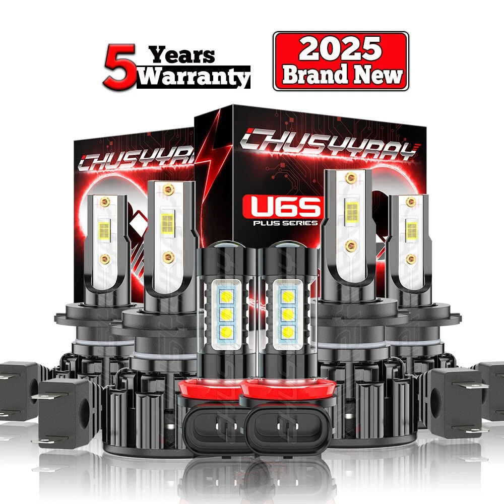 6x H7 H8 H11 LED Headlight High Low Beam+Fog Light Bulbs Kit 9-32V 6500K 10000LM Super Bright White Bulbs For BMW 328i 2007-2016
6x H7 H8 H11 LED Headlight High Low Beam+Fog Light Bulbs Kit 9-32V 6500K 10000LM Super Bright White Bulbs For BMW 328i 2007-2016