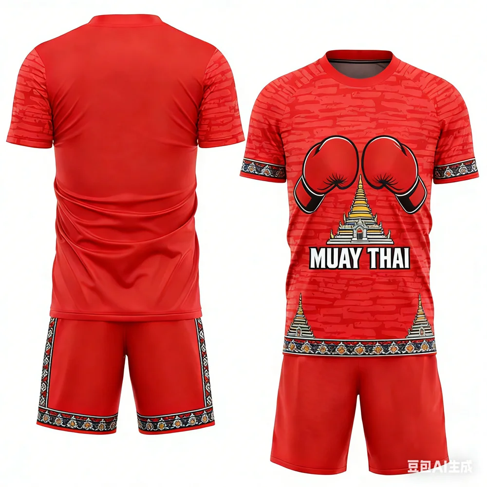 Летний мужской спортивный комплект, дышащая, быстросохнущая футболка из двух предметов и шорты, комплект для отдыха, футболка для бокса Муай Тай, одежда унисекс
Летний мужской спортивный комплект, дышащая, быстросохнущая футболка из двух предметов и шорты, комплект для отдыха, футболка для бокса Муай Тай, одежда унисекс