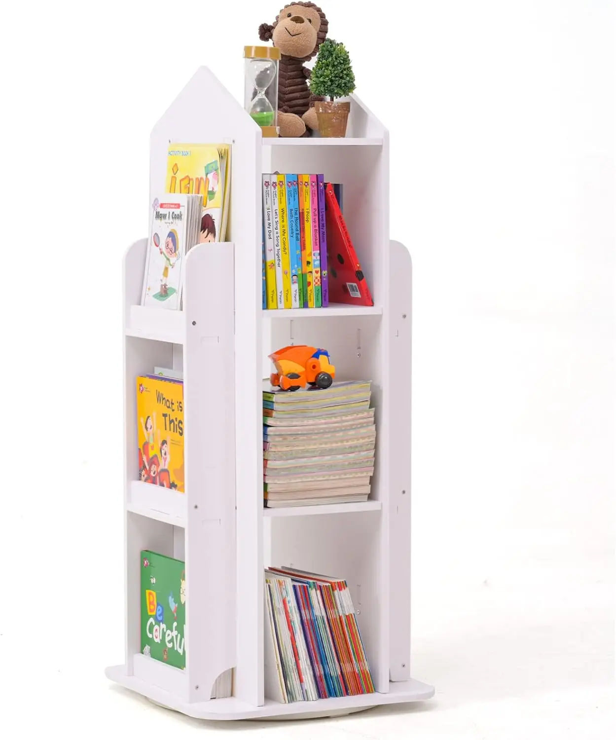 Rotating Bookshelf, 360 Display 3 Tier Floor Standing Bookcase Storage Rack, Kids Book Shelf Organizer, Small Corner Bookshelf
Rotating Bookshelf, 360 Display 3 Tier Floor Standing Bookcase Storage Rack, Kids Book Shelf Organizer, Small Corner Bookshelf