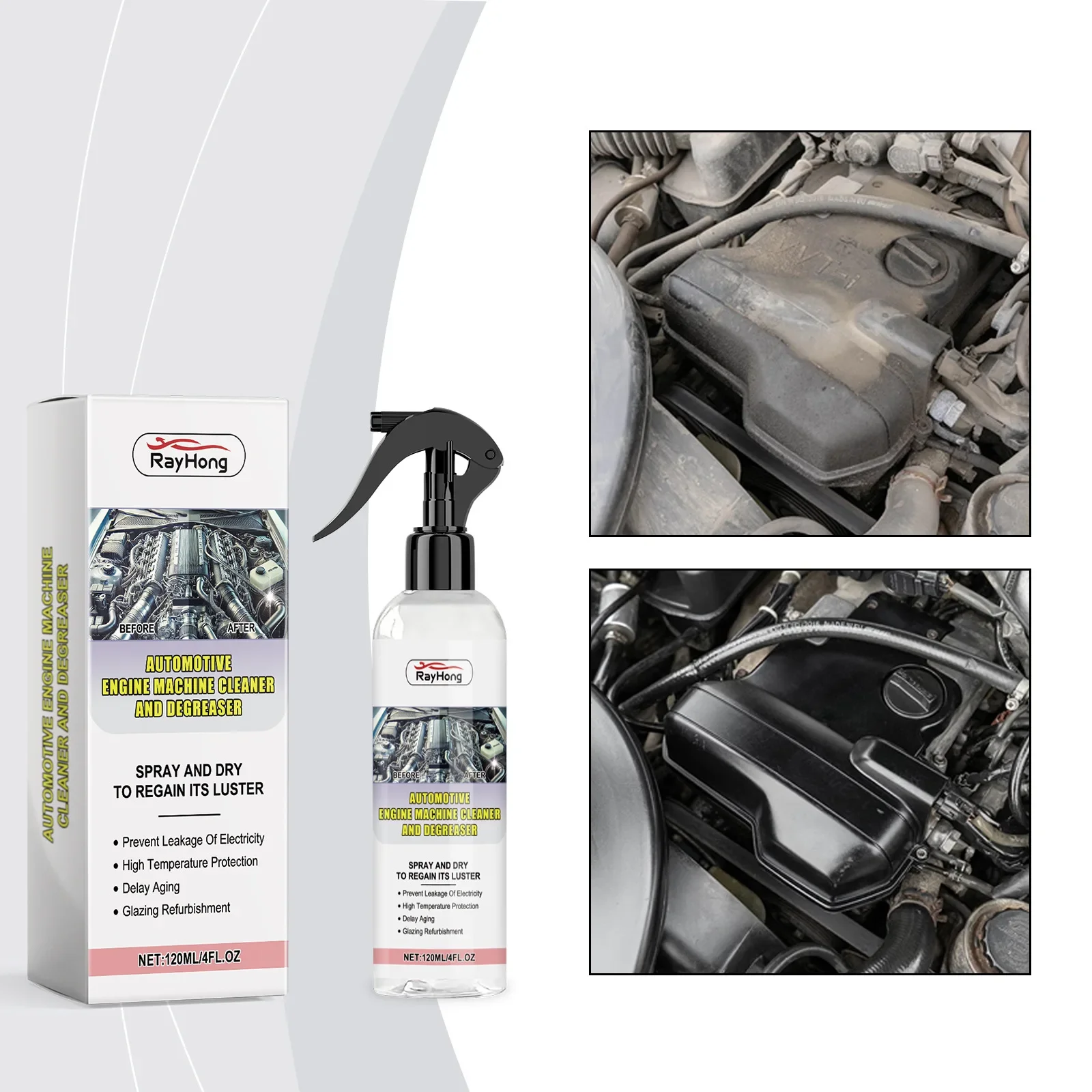 Car Engine Cleaner-Dissolves Stubborn Grease & Sludge, Safe for Metal & Rubber, Anti-Aging Restores Shine & Extends Engine Life
Car Engine Cleaner-Dissolves Stubborn Grease & Sludge, Safe for Metal & Rubber, Anti-Aging Restores Shine & Extends Engine Life
