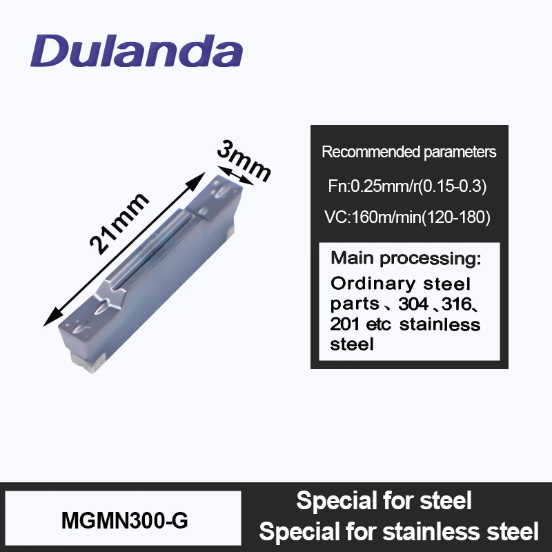 Parting Inserts Tungsten Carbide MGMN200 MGMN300 MGMN400 MGMN500 LP1010 Grooving Inserts For CNC Lathe Machining
Parting Inserts Tungsten Carbide MGMN200 MGMN300 MGMN400 MGMN500 LP1010 Grooving Inserts For CNC Lathe Machining