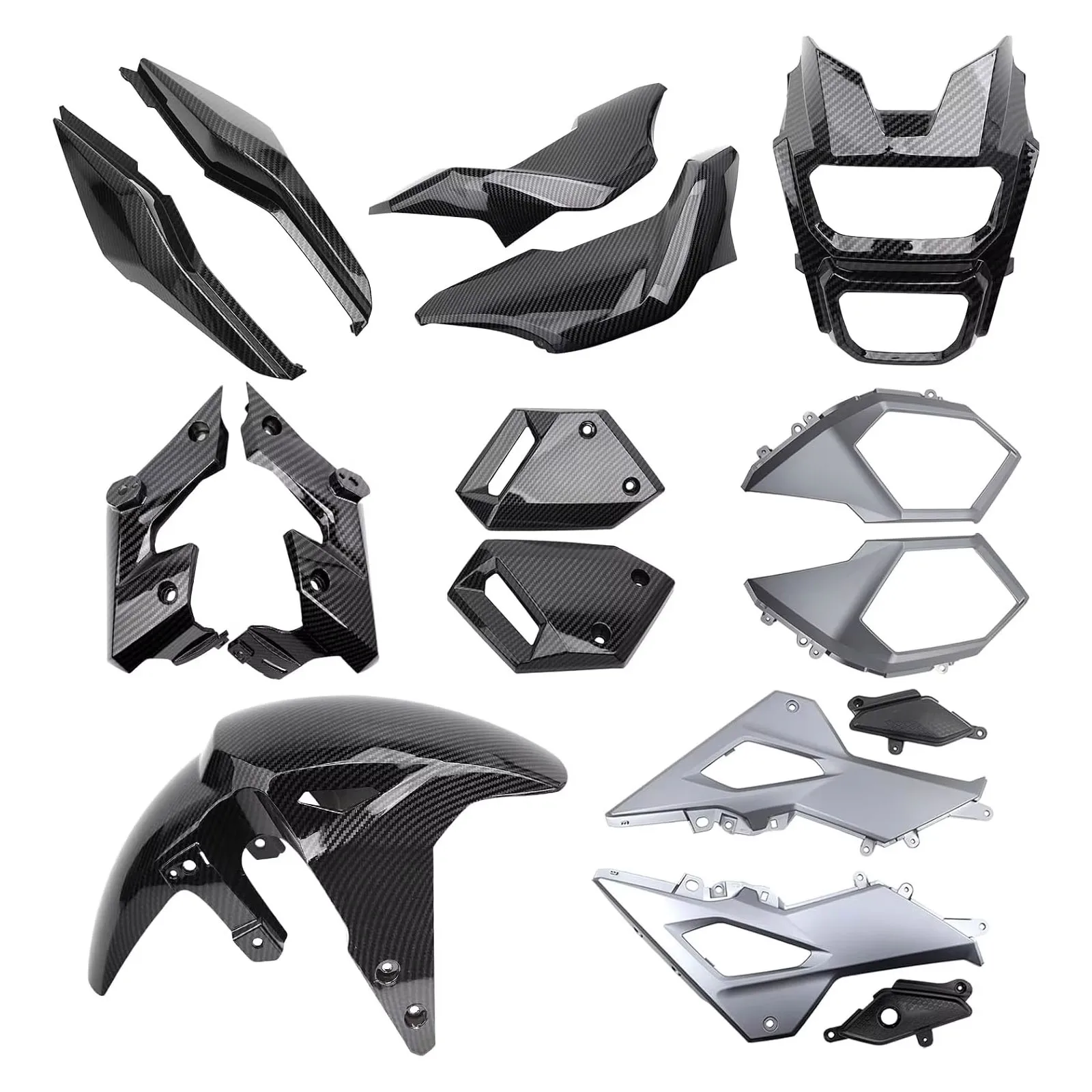 Motorcycle Carbon Fibre Fairing Kit in ABS Material Compatible with Honda Grom Msx 125 SF 2017-2020
Motorcycle Carbon Fibre Fairing Kit in ABS Material Compatible with Honda Grom Msx 125 SF 2017-2020