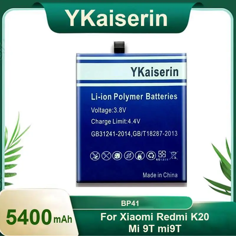 Real Capacity 5400mAh BP41 Hardwearing Mobile Phone Battery For Xiaomi Redmi K20 MI 9T mi9T Prolonged Performance
Real Capacity 5400mAh BP41 Hardwearing Mobile Phone Battery For Xiaomi Redmi K20 MI 9T mi9T Prolonged Performance