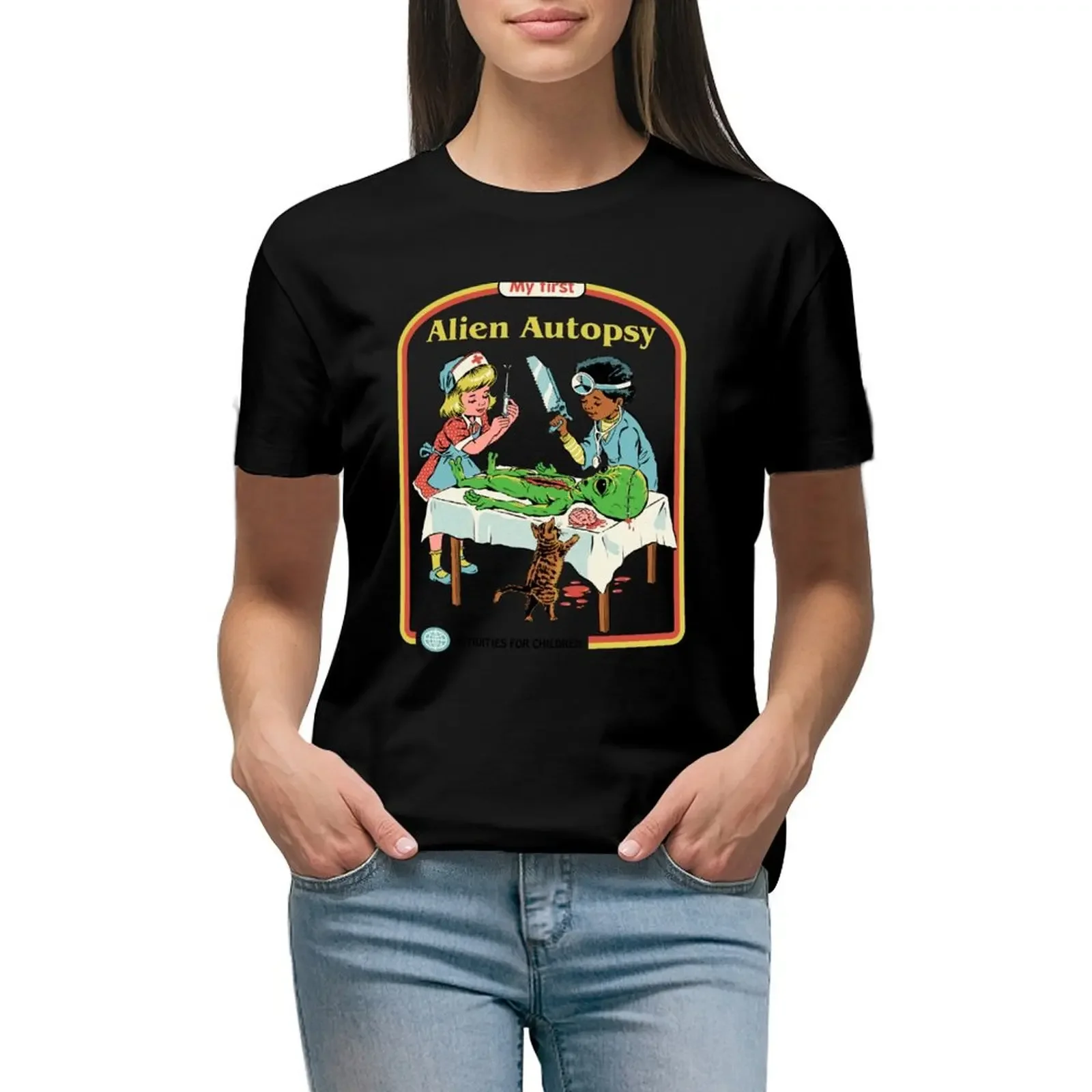 My First Alien Autopsy T-Shirt oversized blanks Aesthetic clothing white t-shirts for Women
My First Alien Autopsy T-Shirt oversized blanks Aesthetic clothing white t-shirts for Women