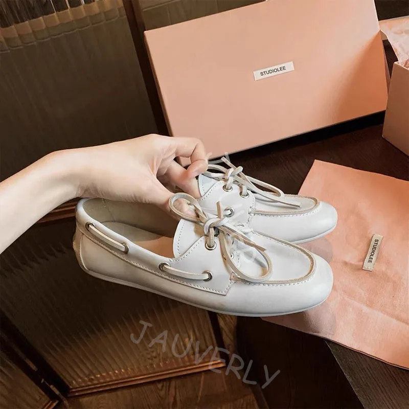 Vintage Design Lace-Up Loafers Women's Casual British Style Single Shoes 2025 New Sheep Leather Flats With Shoes Women Loafers
Vintage Design Lace-Up Loafers Women's Casual British Style Single Shoes 2025 New Sheep Leather Flats With Shoes Women Loafers