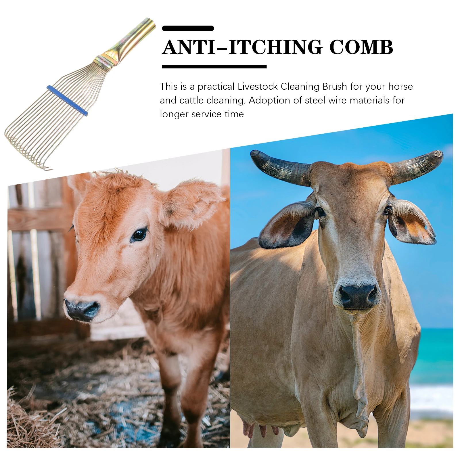 Wool Comb Cattle Grooming Brush Deshedding Tool Horse Cleaning Scraper Horsehair for Cow Car Pet Removal Brushes Scratching
Wool Comb Cattle Grooming Brush Deshedding Tool Horse Cleaning Scraper Horsehair for Cow Car Pet Removal Brushes Scratching