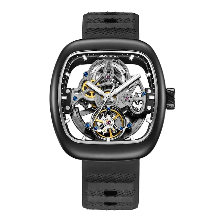 Mens Watches Fashion Luxury Quartz Waterproof Chronograph Wrist Watches for Men Silicone Strap Stainless Steel Case
Mens Watches Fashion Luxury Quartz Waterproof Chronograph Wrist Watches for Men Silicone Strap Stainless Steel Case