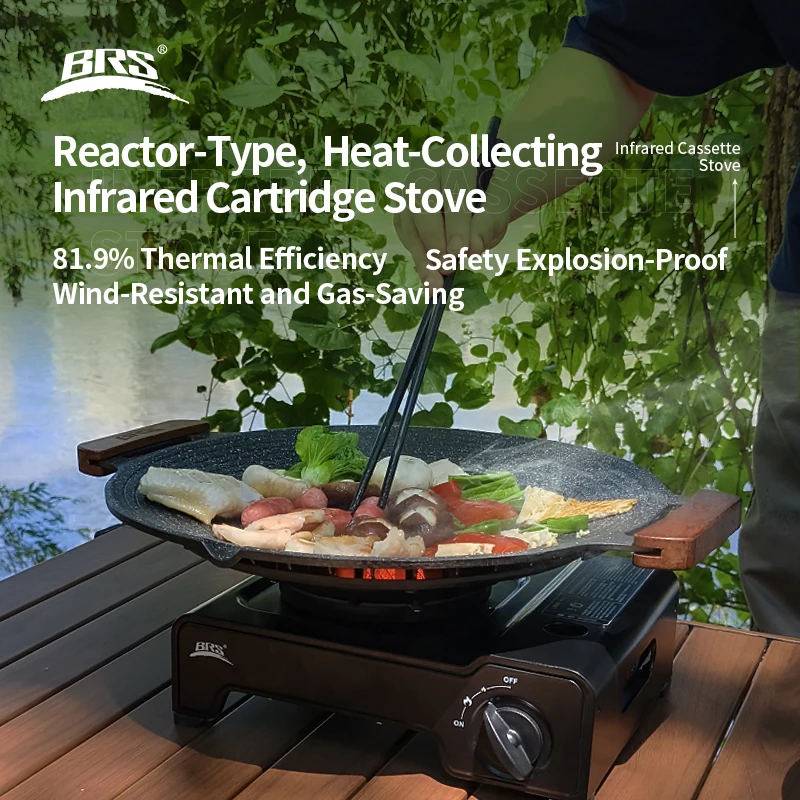 BRS 2600 Вт Инфракрасная плита для кемпинга Портативная мощная кассетная плита Открытый газовая горелка Ветрозащитная газовая плита для пикника и пешего туризма для кемпинга
BRS 2600 Вт Инфракрасная плита для кемпинга Портативная мощная кассетная плита Открытый газовая горелка Ветрозащитная газовая плита для пикника и пешего туризма для кемпинга