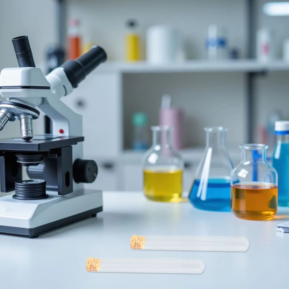 10pcs Glass Test Tubes Round Bottom Wood Cork Smooth Wall High Transparency Tight Seal For Laboratory Research Food Coloring
10pcs Glass Test Tubes Round Bottom Wood Cork Smooth Wall High Transparency Tight Seal For Laboratory Research Food Coloring