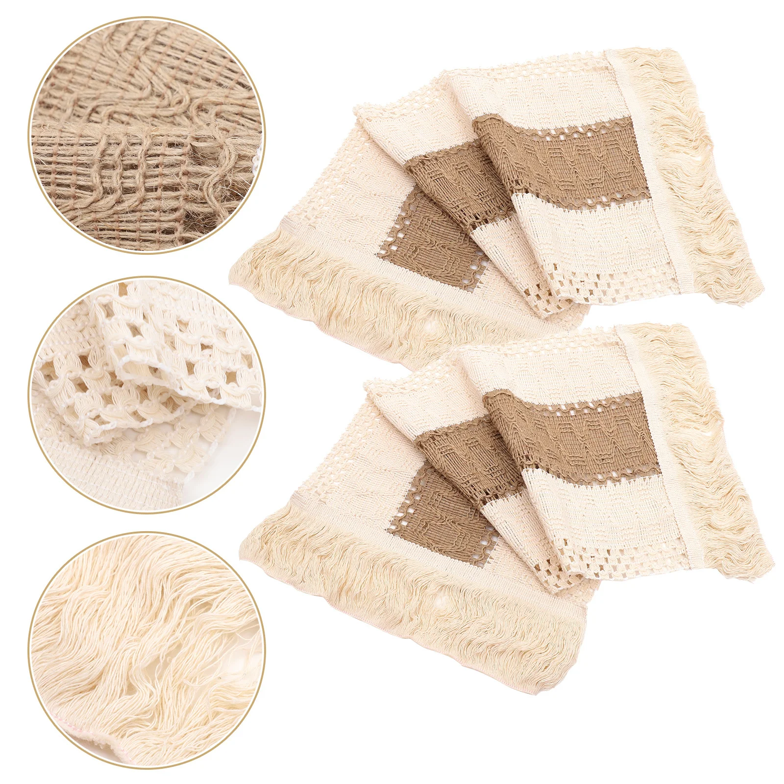 2pcs Bohemian Woven Design Heat-Resistant Dining Table Mat Woven Teapot Mat For Home Restaurant Use Linen-Cotton Pad 
2pcs Bohemian Woven Design Heat-Resistant Dining Table Mat Woven Teapot Mat For Home Restaurant Use Linen-Cotton Pad