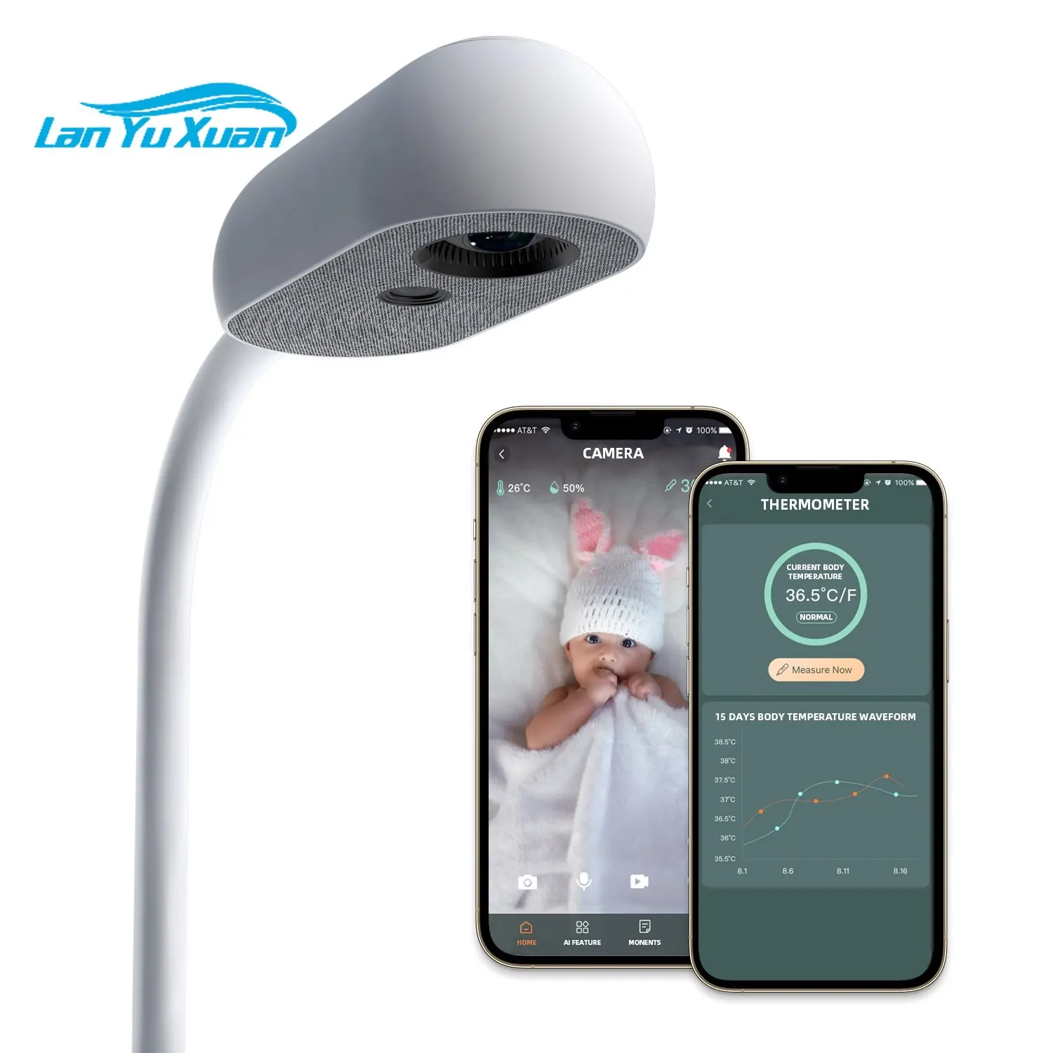 Two Way Audio Led Light Baby Monitor Crying Detection Recording Playback Smart Baby Monitor Camera
Two Way Audio Led Light Baby Monitor Crying Detection Recording Playback Smart Baby Monitor Camera
