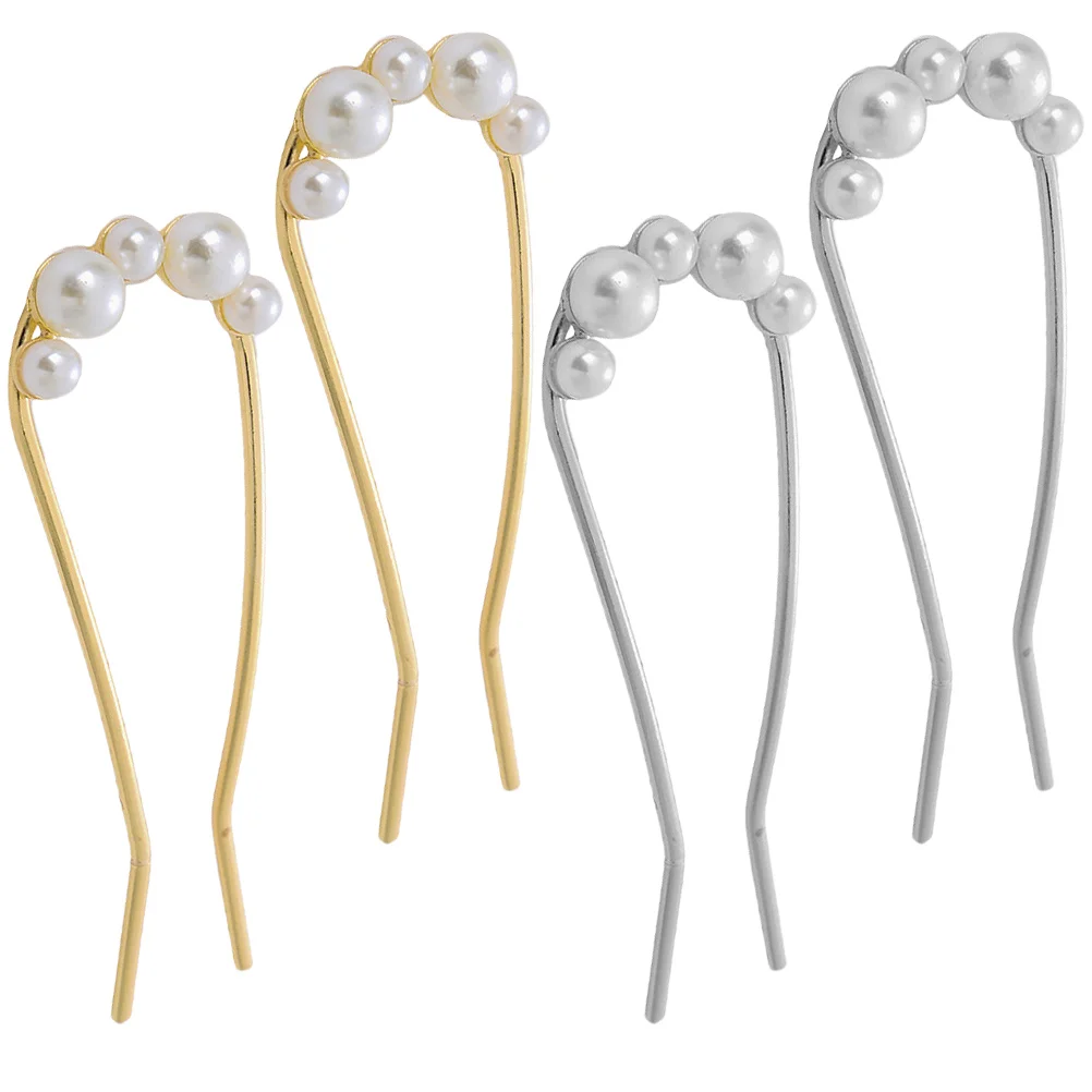 4 Pcs Hairpin Pearl Pins Vintage Accessories Simple French for Thick Alloy Women's
4 Pcs Hairpin Pearl Pins Vintage Accessories Simple French for Thick Alloy Women's