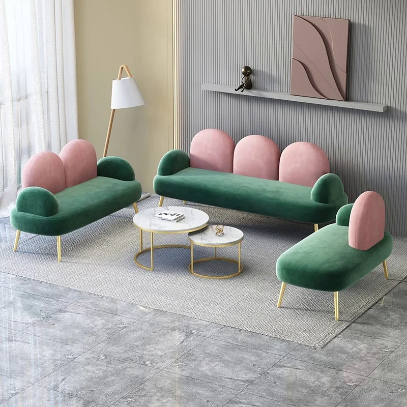 Custom Nordic Small Apartment Fabric Sofa Office Reception Clothing Store Rest Area Nail Beauty Salon Double
Custom Nordic Small Apartment Fabric Sofa Office Reception Clothing Store Rest Area Nail Beauty Salon Double