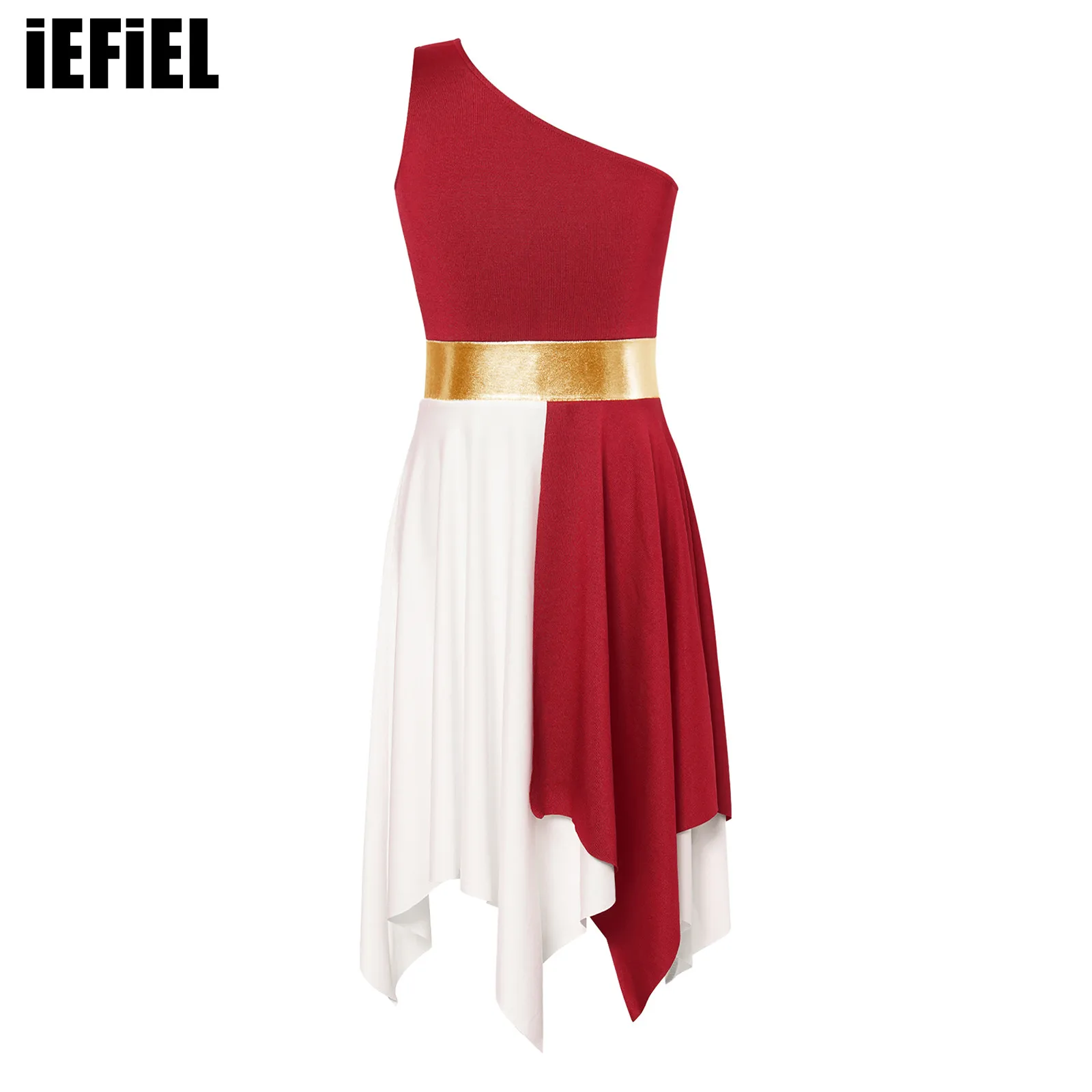 Kids Girls Single Shoulder Dresses Praise Asymmetrical Tunic Stylish Clothing Sleeveless Contrast Color Dance Dresses
Kids Girls Single Shoulder Dresses Praise Asymmetrical Tunic Stylish Clothing Sleeveless Contrast Color Dance Dresses