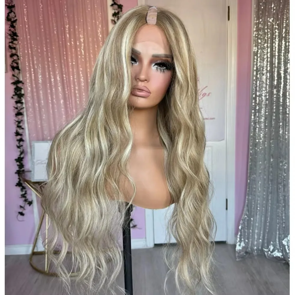 Super Long Loose Wavy Remy 100% Human Hair Highlight Brown Platinum Blonde Full Machine Made U Part Wigs Glueless V Part Wig
Super Long Loose Wavy Remy 100% Human Hair Highlight Brown Platinum Blonde Full Machine Made U Part Wigs Glueless V Part Wig