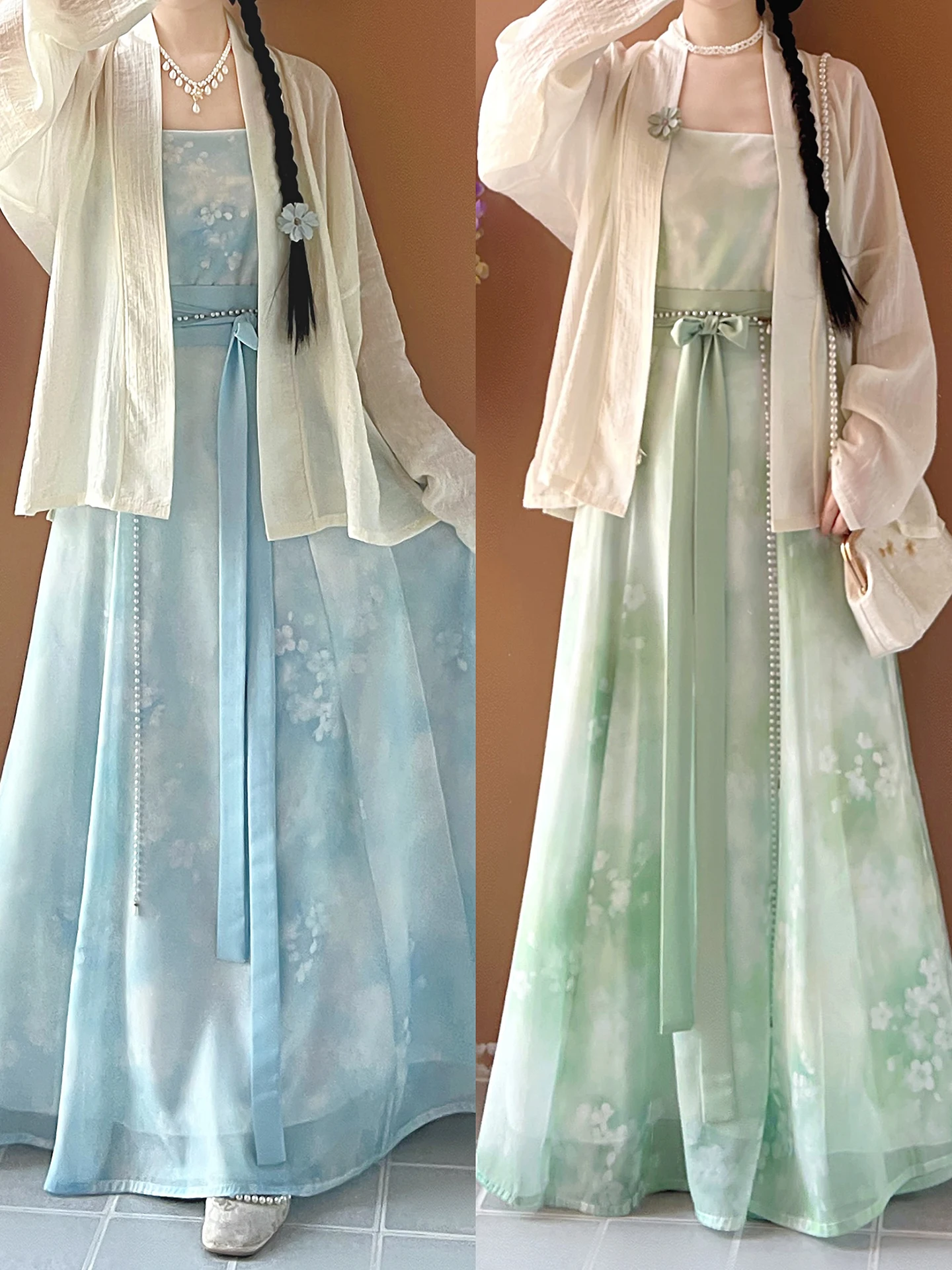 Original Hanfu Set for Women Summer Commute Short Shirt And Skirt Eight Breaks National Style Traditional Chinese Clothing
Original Hanfu Set for Women Summer Commute Short Shirt And Skirt Eight Breaks National Style Traditional Chinese Clothing