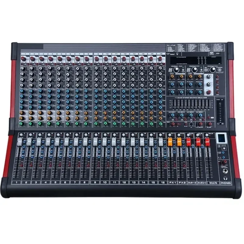 New Professional KS Large Model Mixing Console 8/12/16/24/32 Channel Dual 99 DSP Effect Equalization 4-car Configuration
New Professional KS Large Model Mixing Console 8/12/16/24/32 Channel Dual 99 DSP Effect Equalization 4-car Configuration
