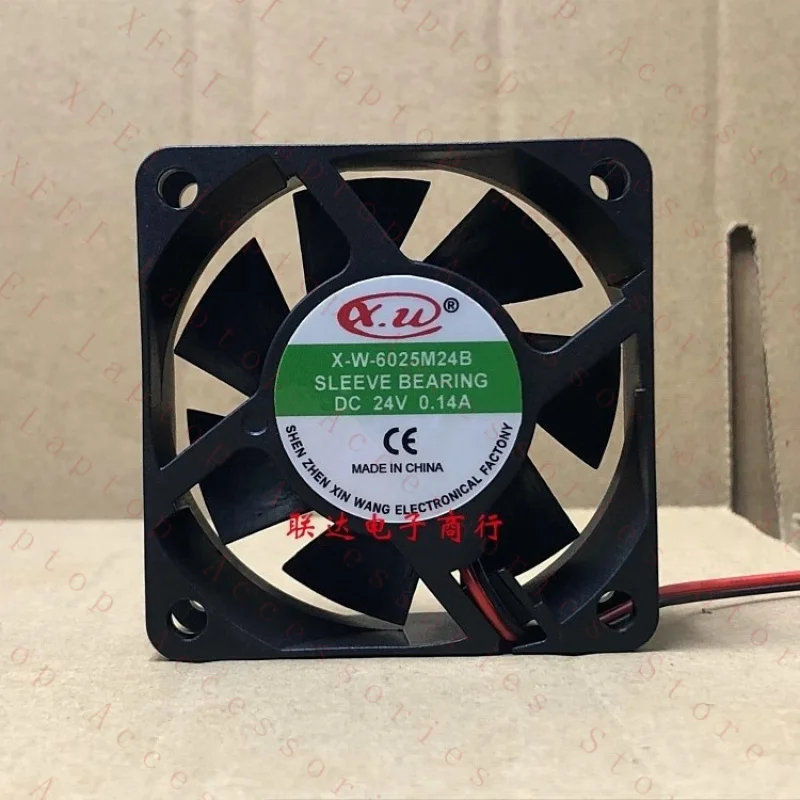 F X-W-6025M24B DC24V 0.14A 6CM 6025 2-Wire Cooling Fan #zc
F X-W-6025M24B DC24V 0.14A 6CM 6025 2-Wire Cooling Fan #zc