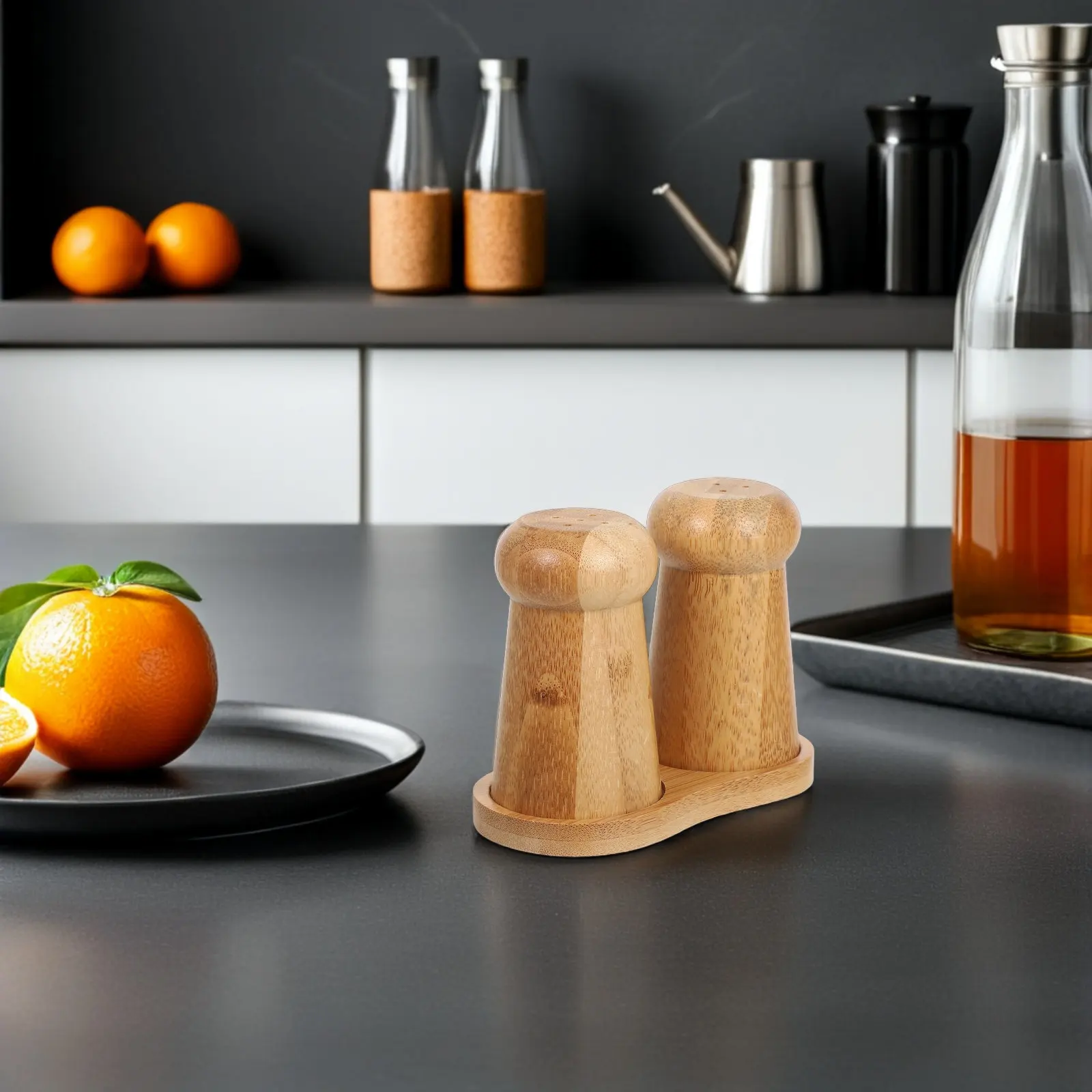 1Set Bamboo Mushroom Salt and Pepper Shakers Multi Compartment Spice Organizer Kitchen Condiment Jar Airtight Freshness Keeper
1Set Bamboo Mushroom Salt and Pepper Shakers Multi Compartment Spice Organizer Kitchen Condiment Jar Airtight Freshness Keeper