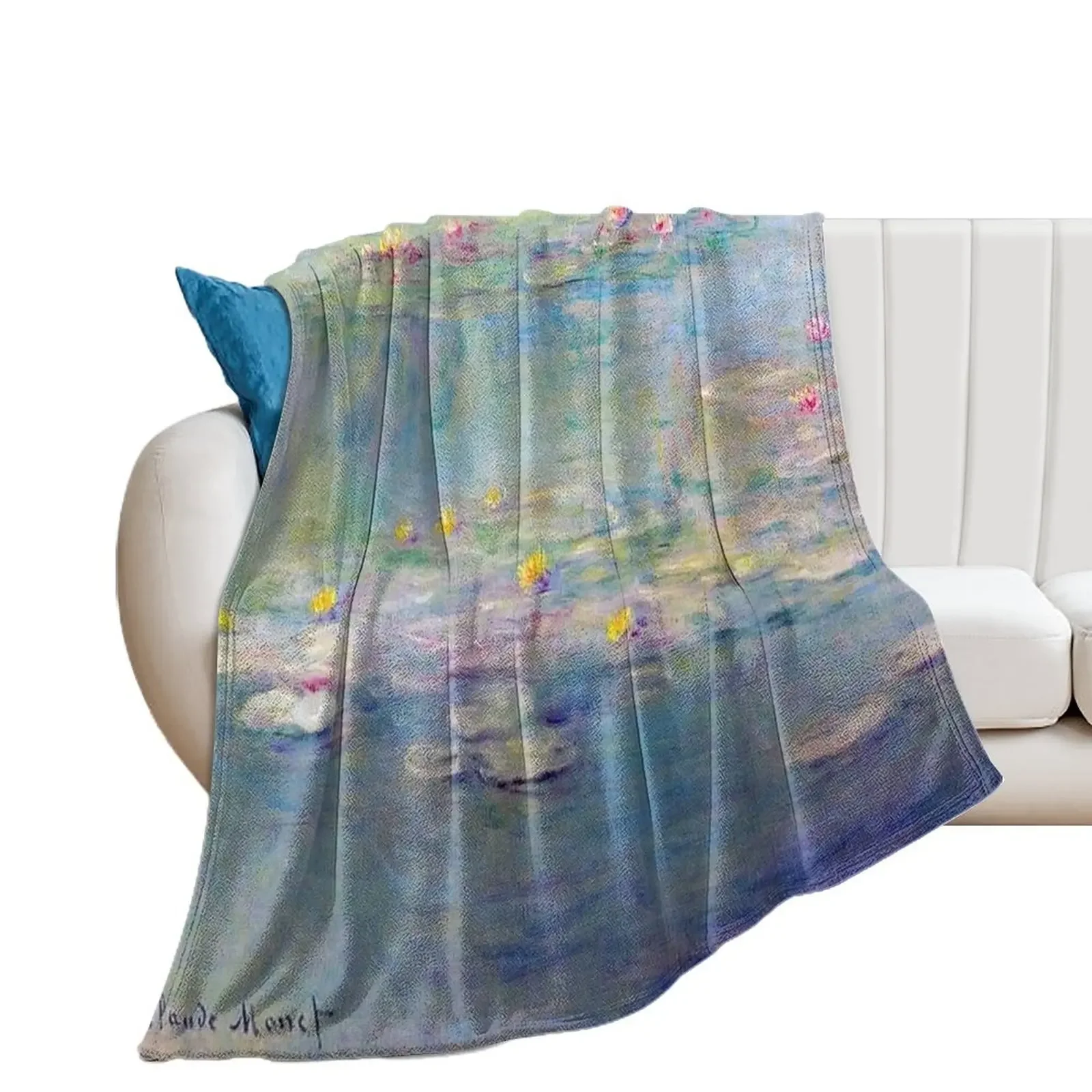 Les Nymphéas Bleu Sarcelle de Claude Monet - Monet Teal blue Water Lilies Throw Blanket for sofa Blankets
Les Nymphéas Bleu Sarcelle de Claude Monet - Monet Teal blue Water Lilies Throw Blanket for sofa Blankets
