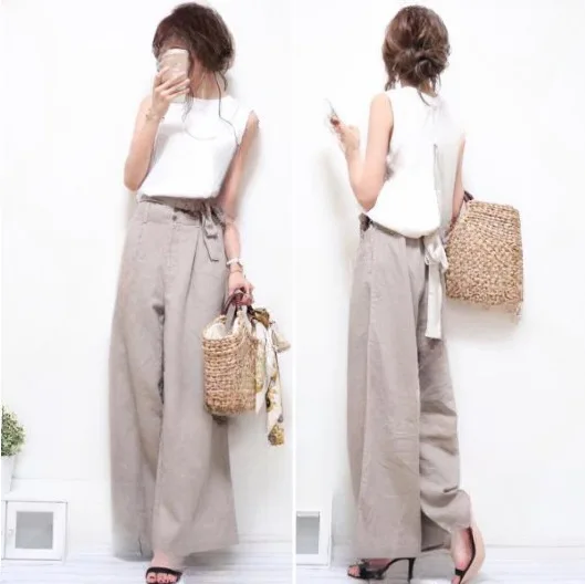 2025 Summer New Round Neck Sleeveless Short Sleeve+strap Wide Leg Pants Two Piece Set
2025 Summer New Round Neck Sleeveless Short Sleeve+strap Wide Leg Pants Two Piece Set