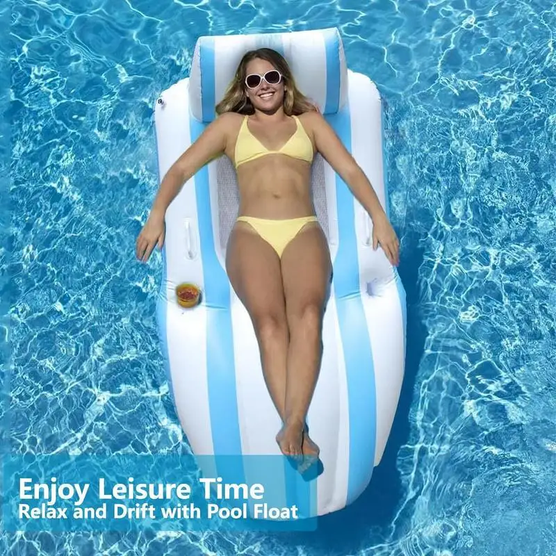 Pool Floats Adult Inflatable Floating Recliner Bed Soft Lounger With Cup Holder For Relaxation Water Play Travel River Lake Pool
Pool Floats Adult Inflatable Floating Recliner Bed Soft Lounger With Cup Holder For Relaxation Water Play Travel River Lake Pool