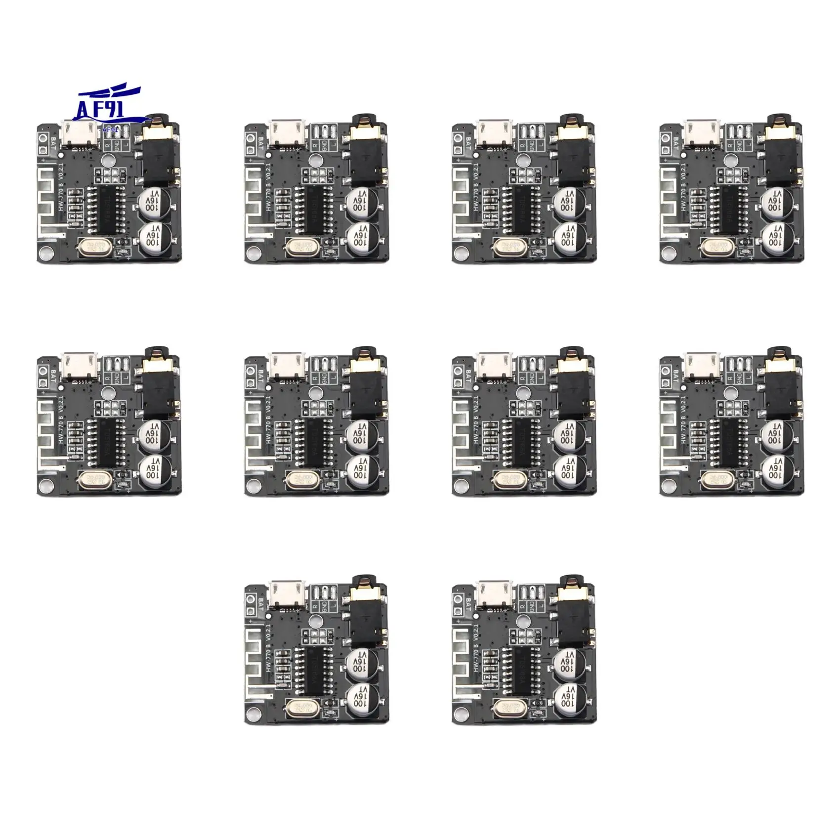 AF91-VHM-314 Bluetooth аудиоприемник плата Bluetooth 5,0 Mp3 декодер без потерь плата беспроводной стерео музыкальный модуль 10 шт.
AF91-VHM-314 Bluetooth аудиоприемник плата Bluetooth 5,0 Mp3 декодер без потерь плата беспроводной стерео музыкальный модуль 10 шт.