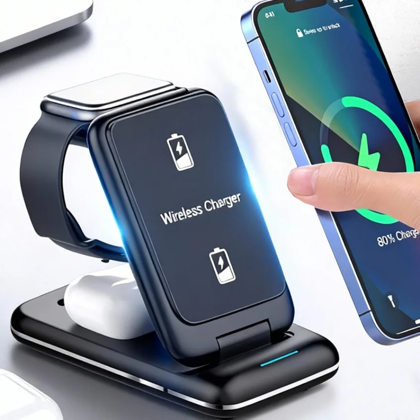 Настольное беспроводное зарядное устройство 3 в 1, съемная подставка для зарядки часов для iPhone 17 16 15 14 13 12 Apple Watch 11 10 9 AirPods 4 Pro 3
Настольное беспроводное зарядное устройство 3 в 1, съемная подставка для зарядки часов для iPhone 17 16 15 14 13 12 Apple Watch 11 10 9 AirPods 4 Pro 3