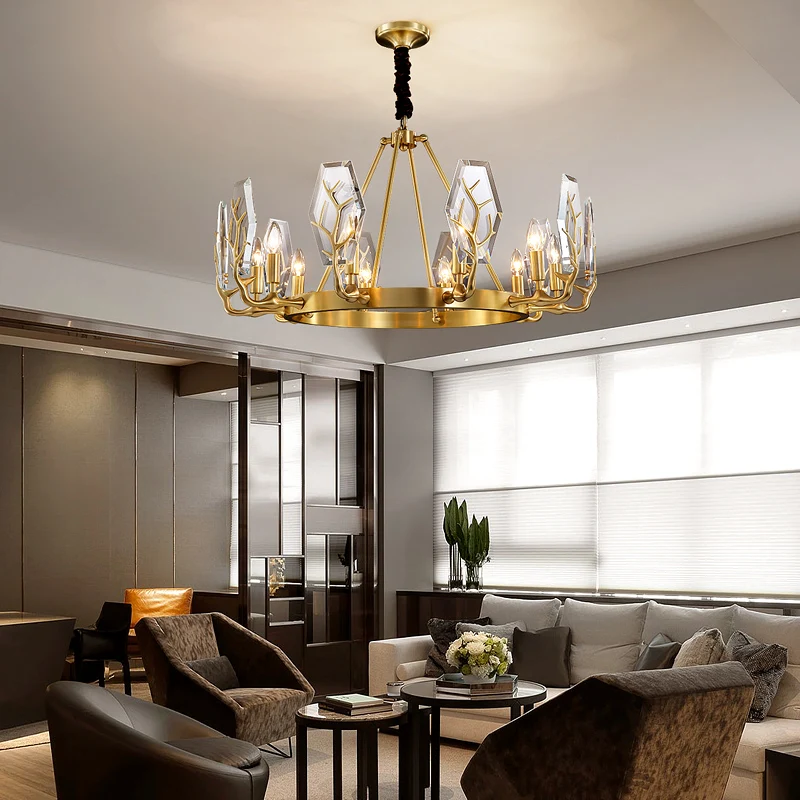 Modern Gold Crystal Pendant Lamp Indoor Luxury Antlers Decor Droplight High-end Chandelier For Living Room Dining Table Bedroom
Modern Gold Crystal Pendant Lamp Indoor Luxury Antlers Decor Droplight High-end Chandelier For Living Room Dining Table Bedroom