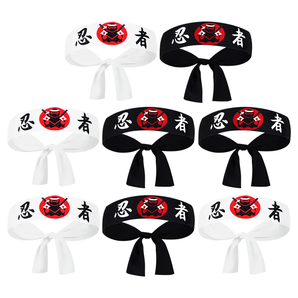 8pcs Headband Chef Accessories Japanese Bandana Dragon Horns Student Karate Ninja Print Sweat-absorbent Adjustable Size
8pcs Headband Chef Accessories Japanese Bandana Dragon Horns Student Karate Ninja Print Sweat-absorbent Adjustable Size