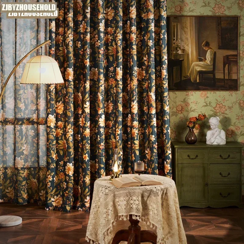 Fabric Retro Printed Product Matched Printed Window Screen Yarn Light Luxury Shading Curtains for Living Dining Room Bedroom
Fabric Retro Printed Product Matched Printed Window Screen Yarn Light Luxury Shading Curtains for Living Dining Room Bedroom