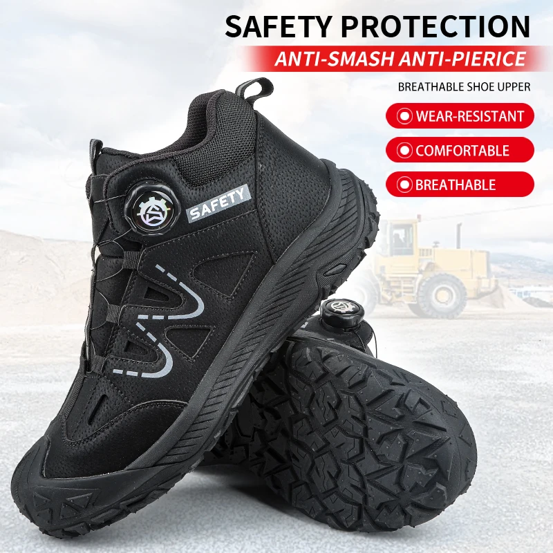 Durable, anti-smashing, anti-puncture, anti-slip safety shoes, protective shoes, work shoes, industrial and mining boots
Durable, anti-smashing, anti-puncture, anti-slip safety shoes, protective shoes, work shoes, industrial and mining boots