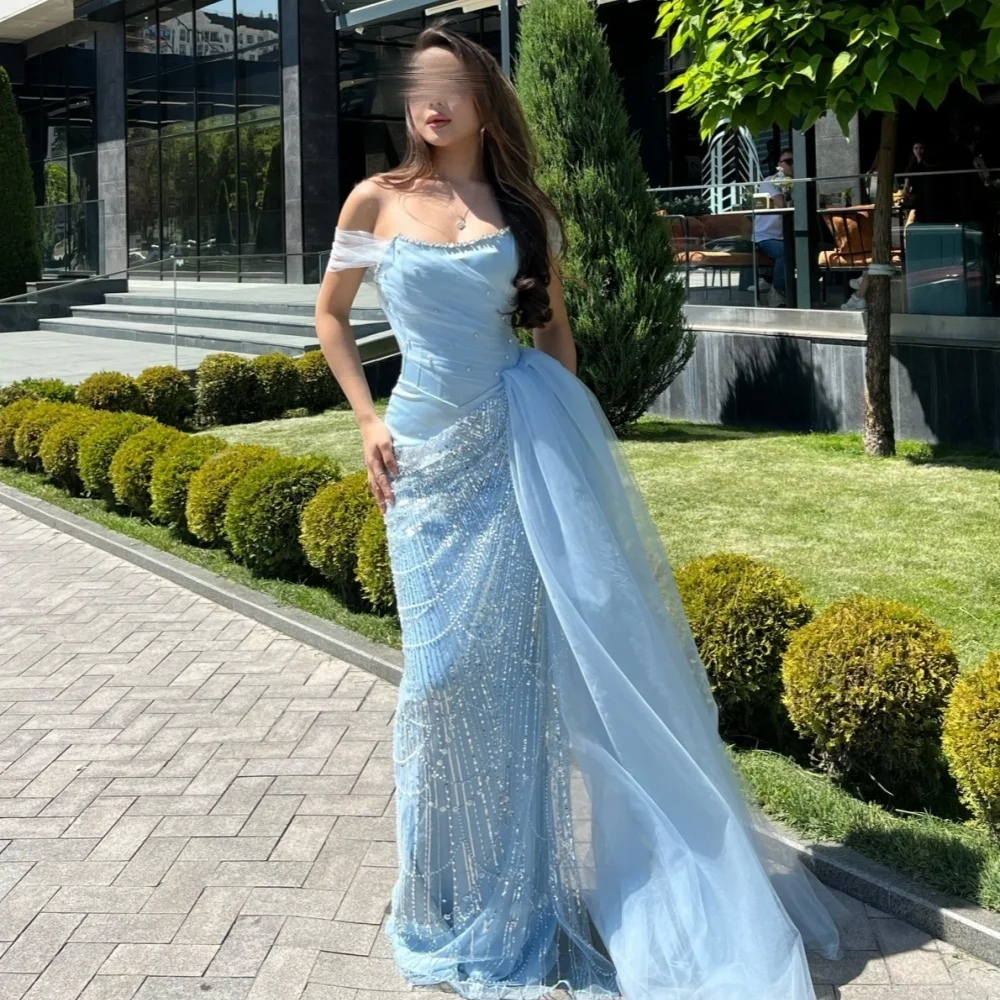 Customized Luxury Off-the-shoulder Formal Evening Dress for Banquet Sequined Long Dresses Charming Wedding Party Dress
Customized Luxury Off-the-shoulder Formal Evening Dress for Banquet Sequined Long Dresses Charming Wedding Party Dress