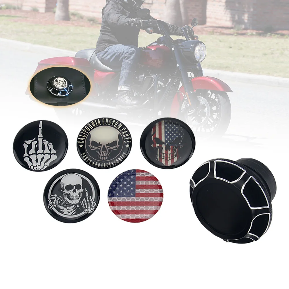 Motorcycle CNC Aluminum Fuel Gas Tank Vented Decorative Oil Cap For Harley Touring Road King Softail Dyna Sportster XL 1200 883
Motorcycle CNC Aluminum Fuel Gas Tank Vented Decorative Oil Cap For Harley Touring Road King Softail Dyna Sportster XL 1200 883